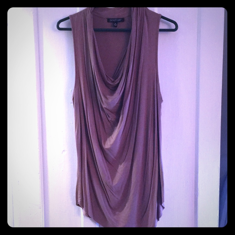 Nude/Beige Drape Top